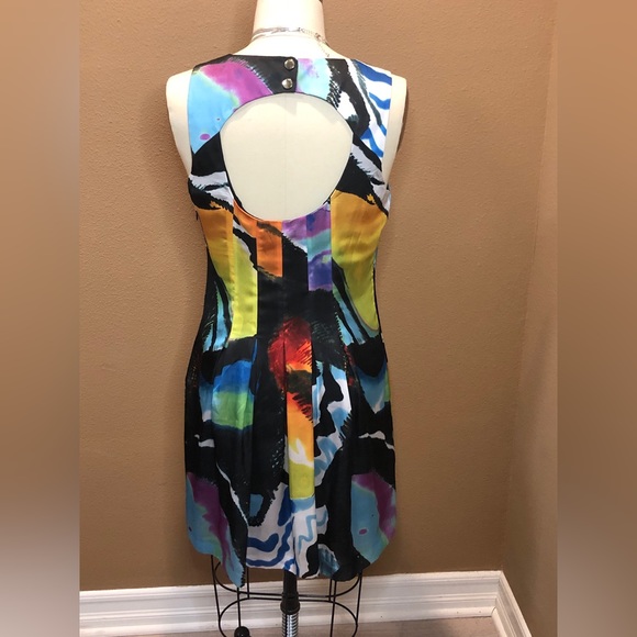 ‼️SOLD‼️Ted Baker London Women's Anibela Dress Multicolor Paintsroke 4UK 10US - Picture 4 of 7